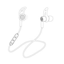 Наушники Bluetooth ISA BE-03 белый (гарантия 2недели)